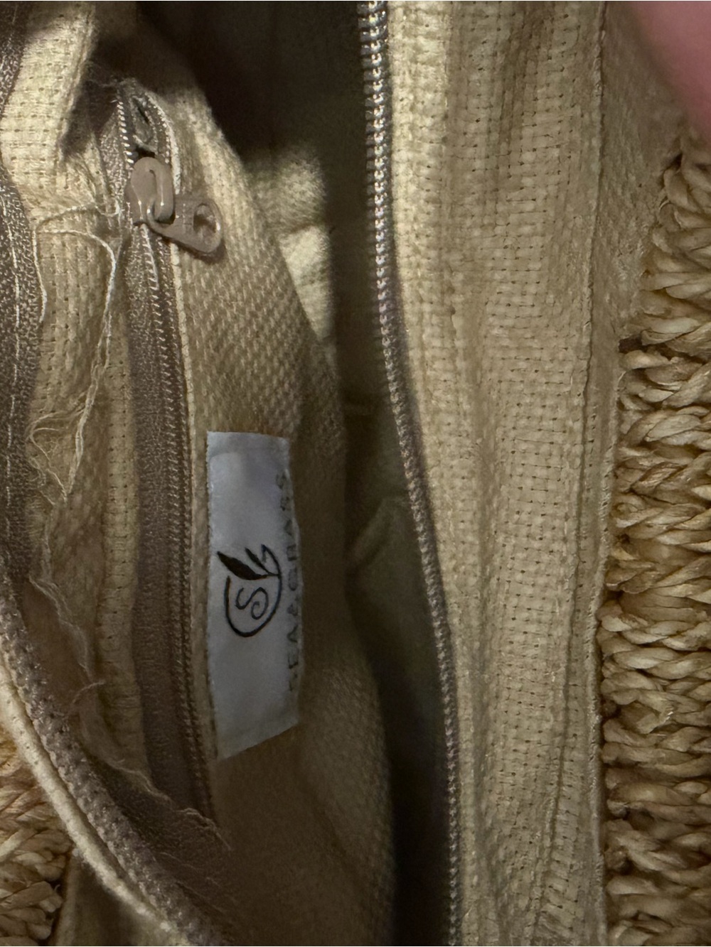 Sea & Grass Woven Double Handle Tote Bag - Picture 4 of 5